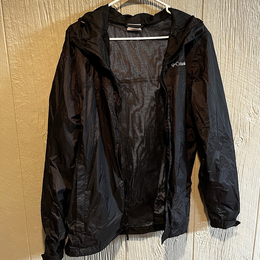 COLUMBIA Windbreaker Zip-up Hoodie in black